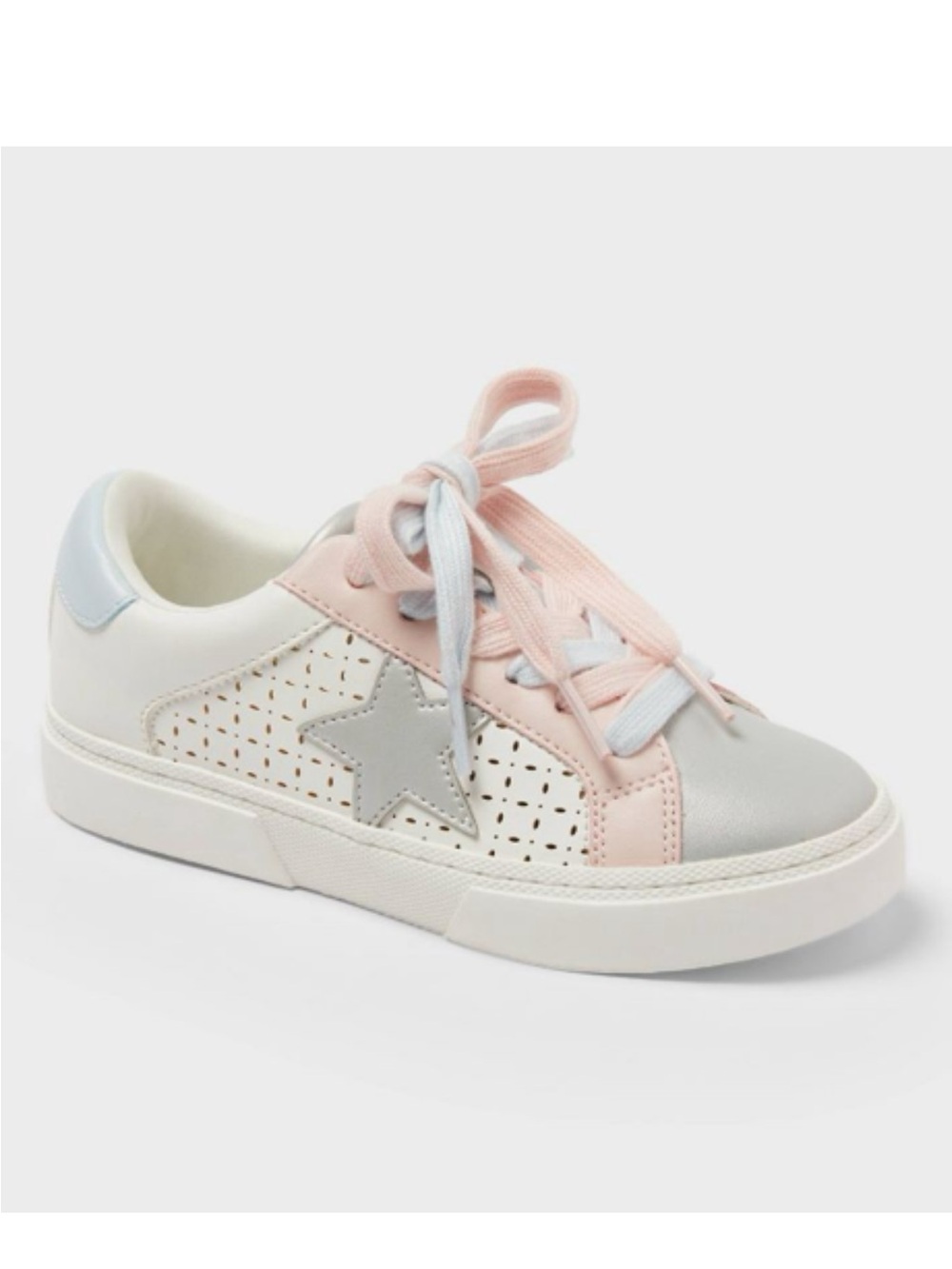 art class Silver and Pink Kids Sneakers, Size 1 (251)